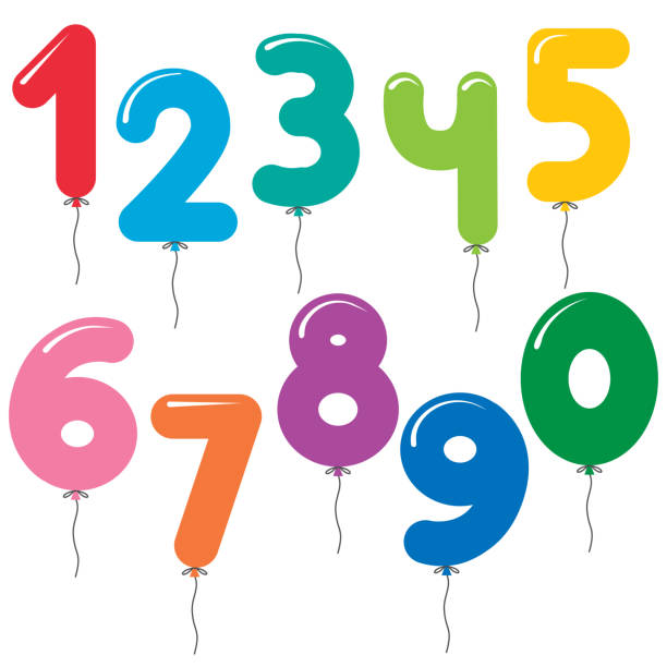 Balloons with numbers to celebrate Celebrations